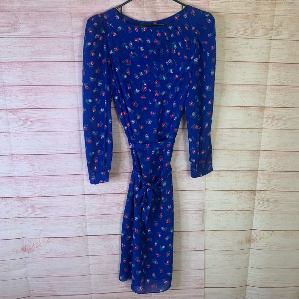Charles Allison for Eljay Vintgae Floral Belted Dress Size 13/14